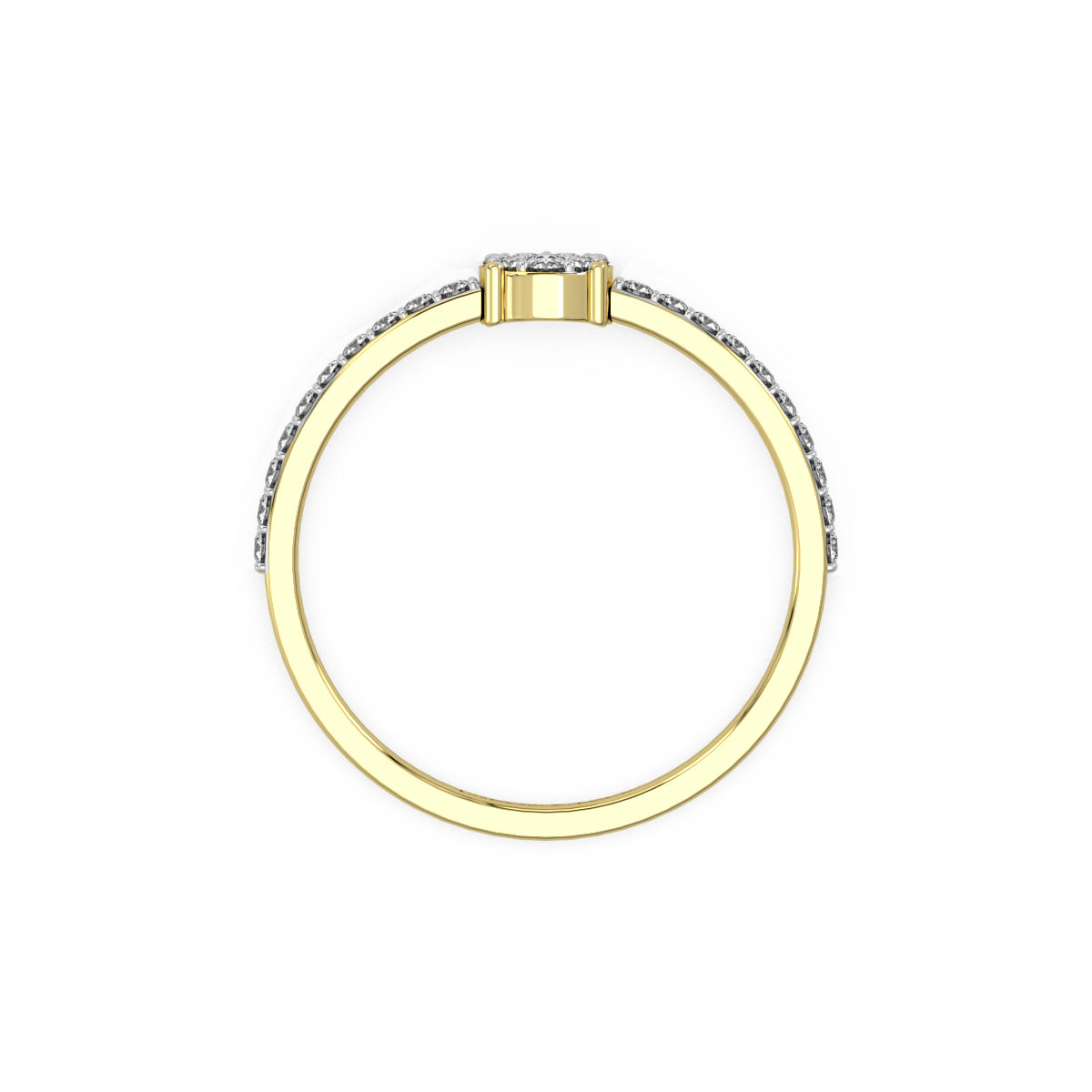 Glitzy Glam Gold and Diamond Ring