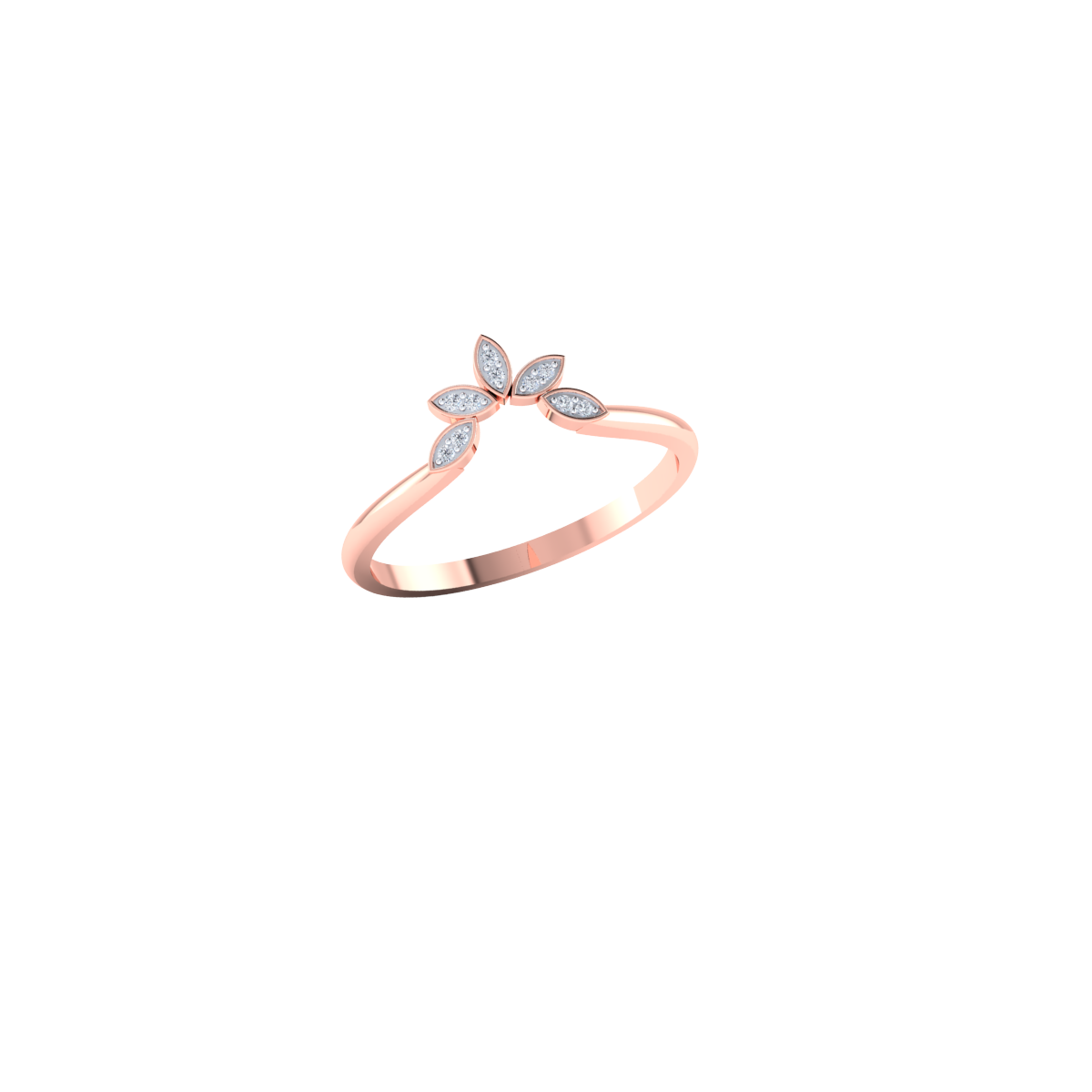 Flames of Love Gold and Diamond Ring