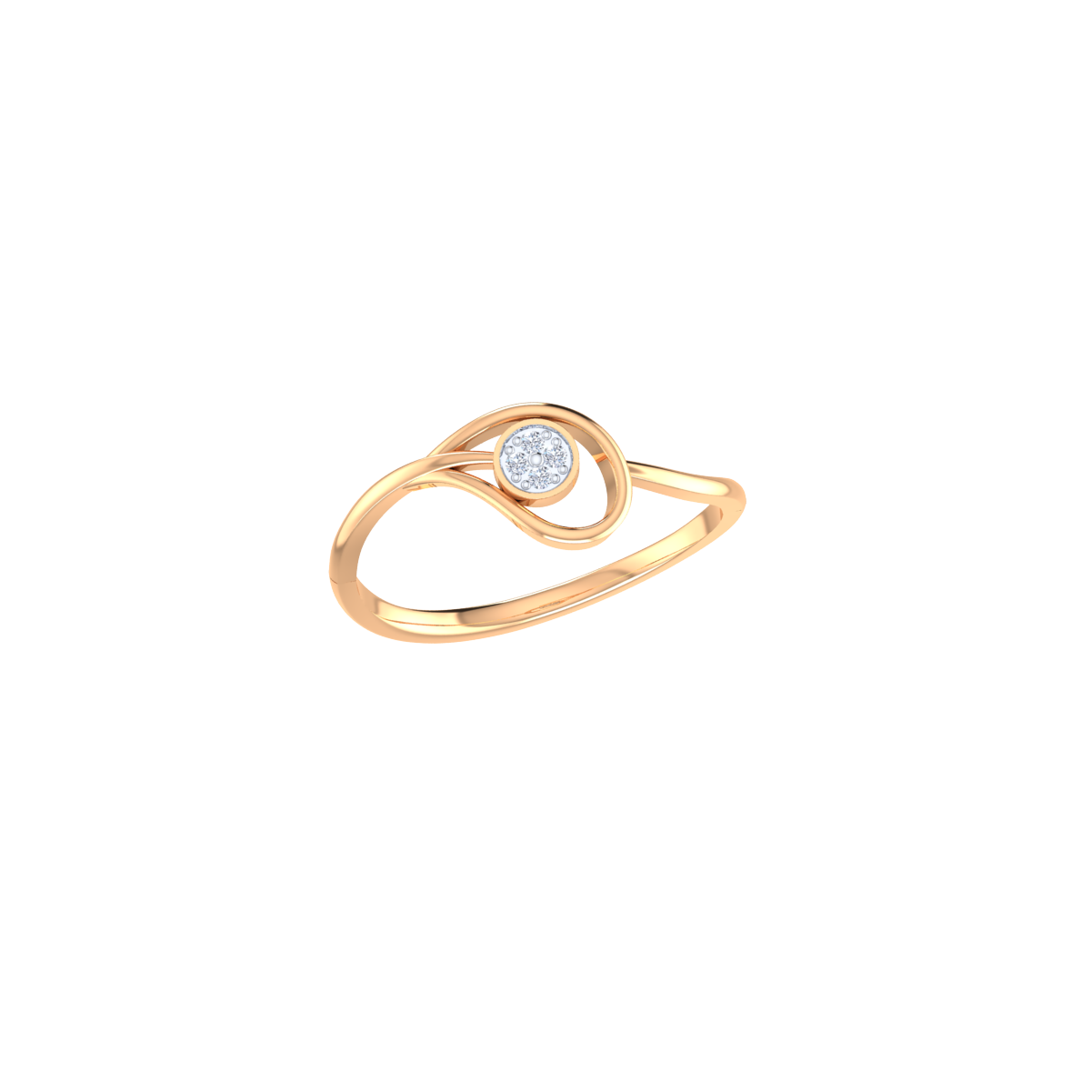 Kindness and Love Gold and Diamond Ring