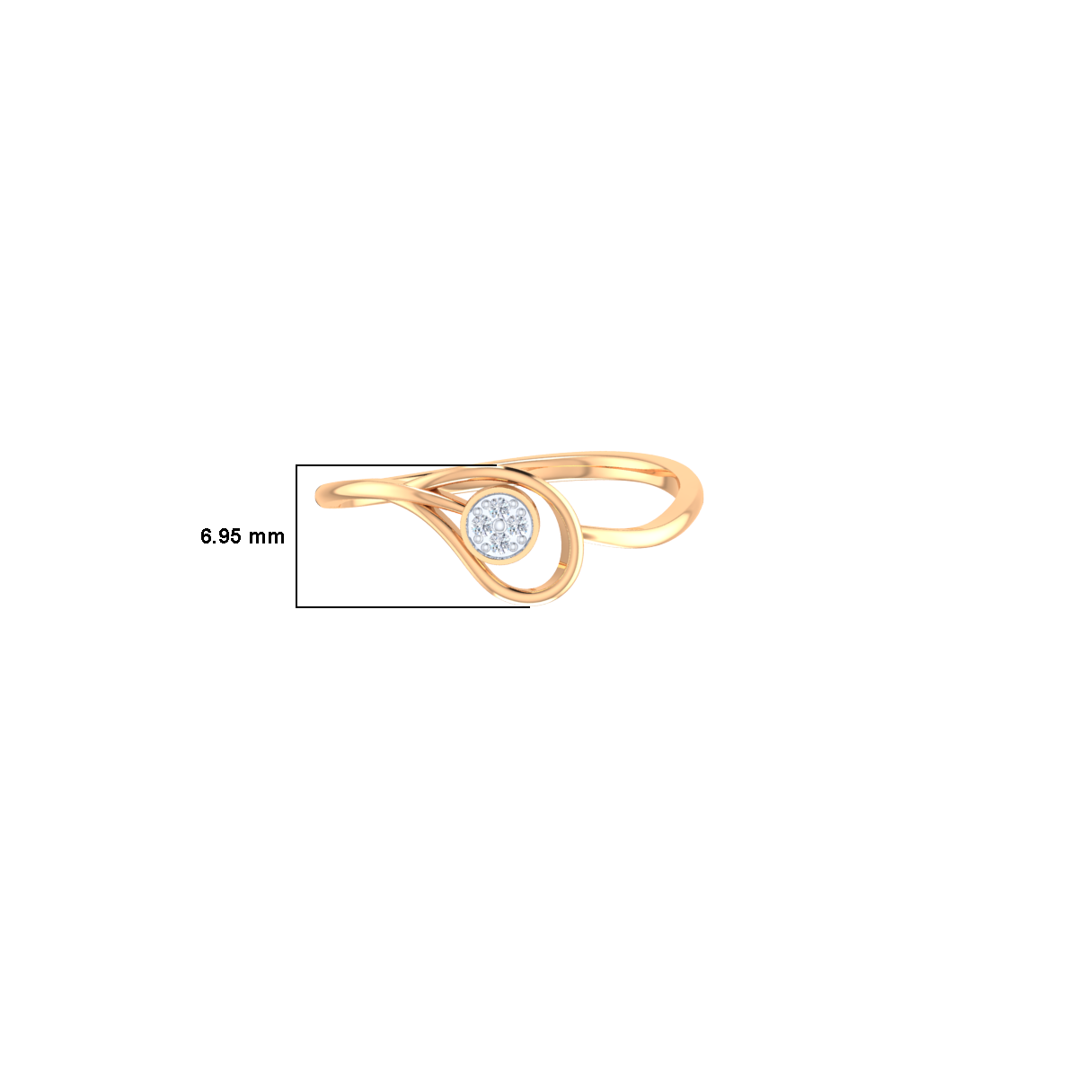 Kindness and Love Gold and Diamond Ring