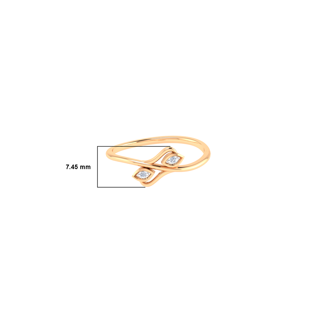 Secret Romance Gold and Diamond Ring