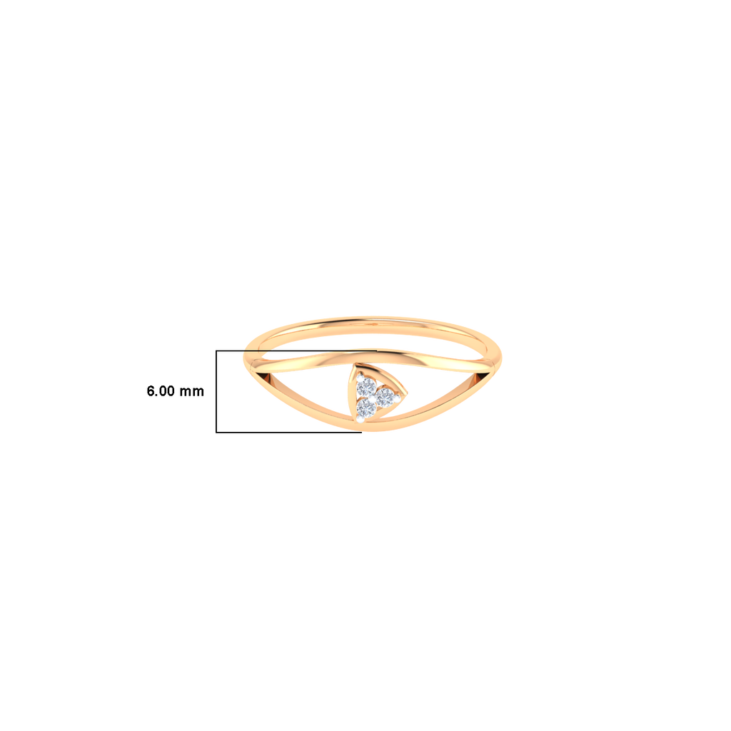 Kiss of Love Gold and Diamond Ring