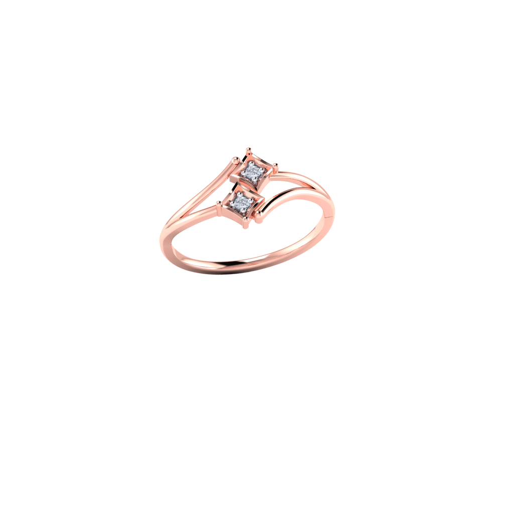 Guarded Hearts Gold and Diamond Ring