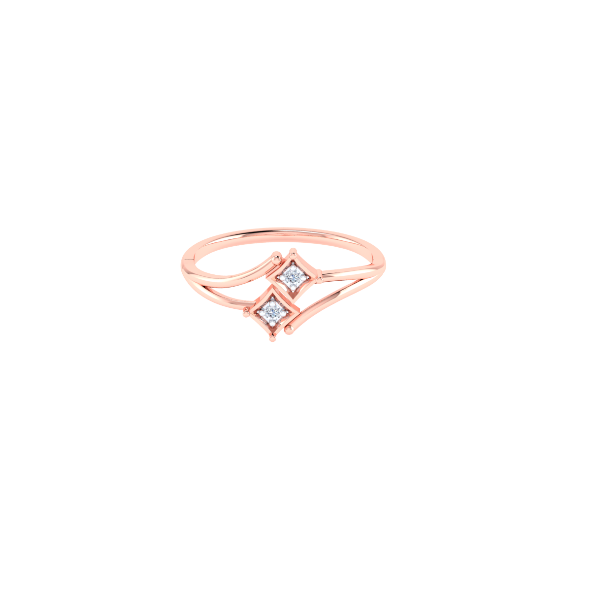 Guarded Hearts Gold and Diamond Ring