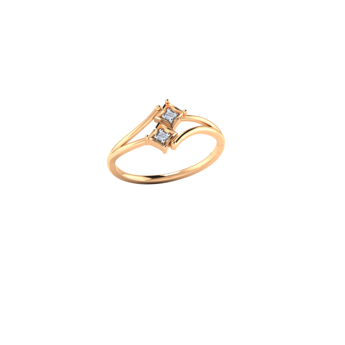 Guarded Hearts Gold and Diamond Ring