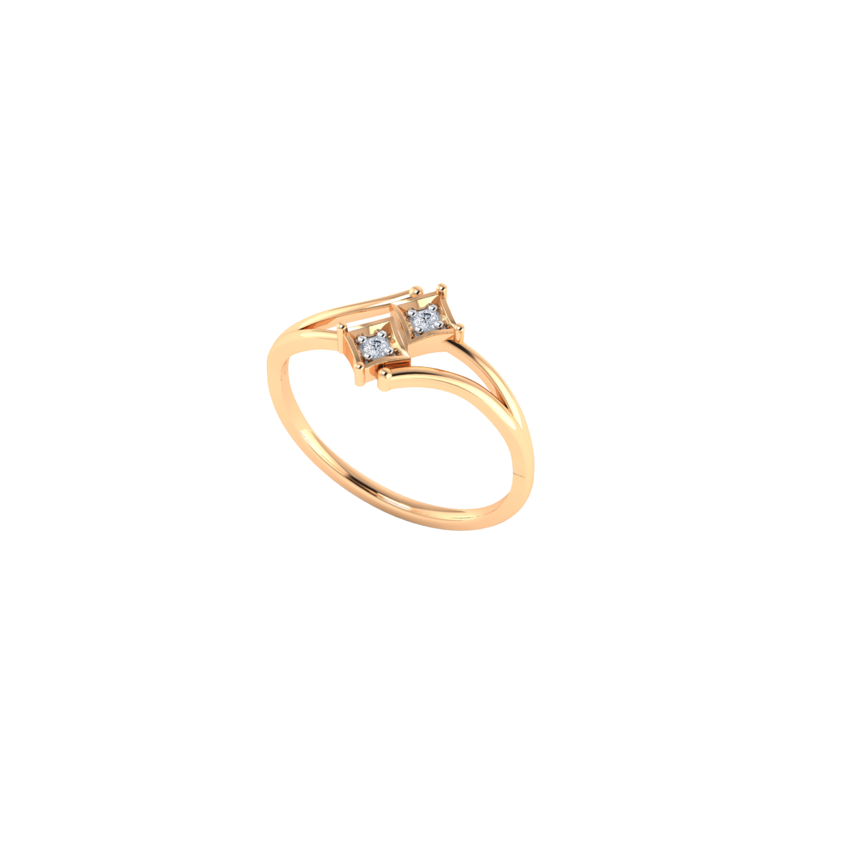 Guarded Hearts Gold and Diamond Ring