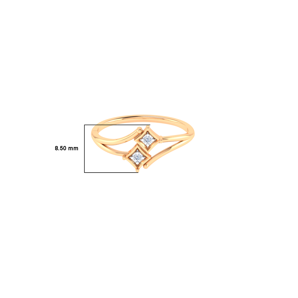 Guarded Hearts Gold and Diamond Ring