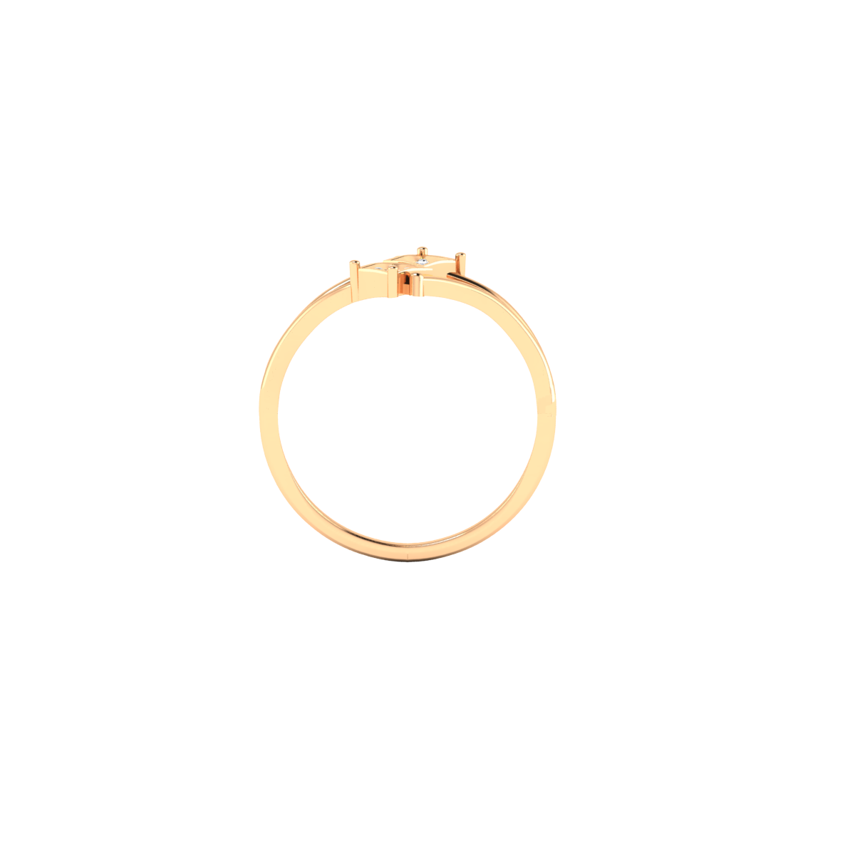 Guarded Hearts Gold and Diamond Ring