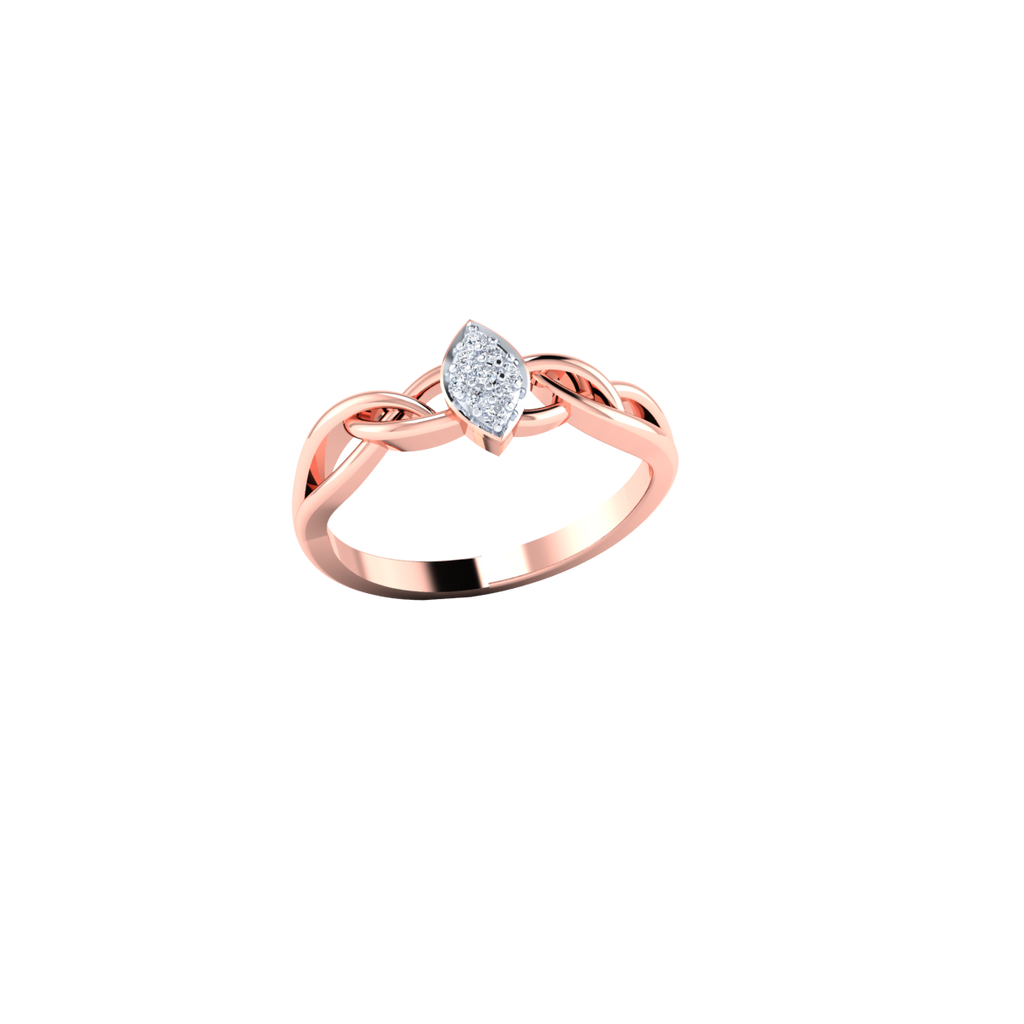 Silent Devotion Gold and Diamond Ring
