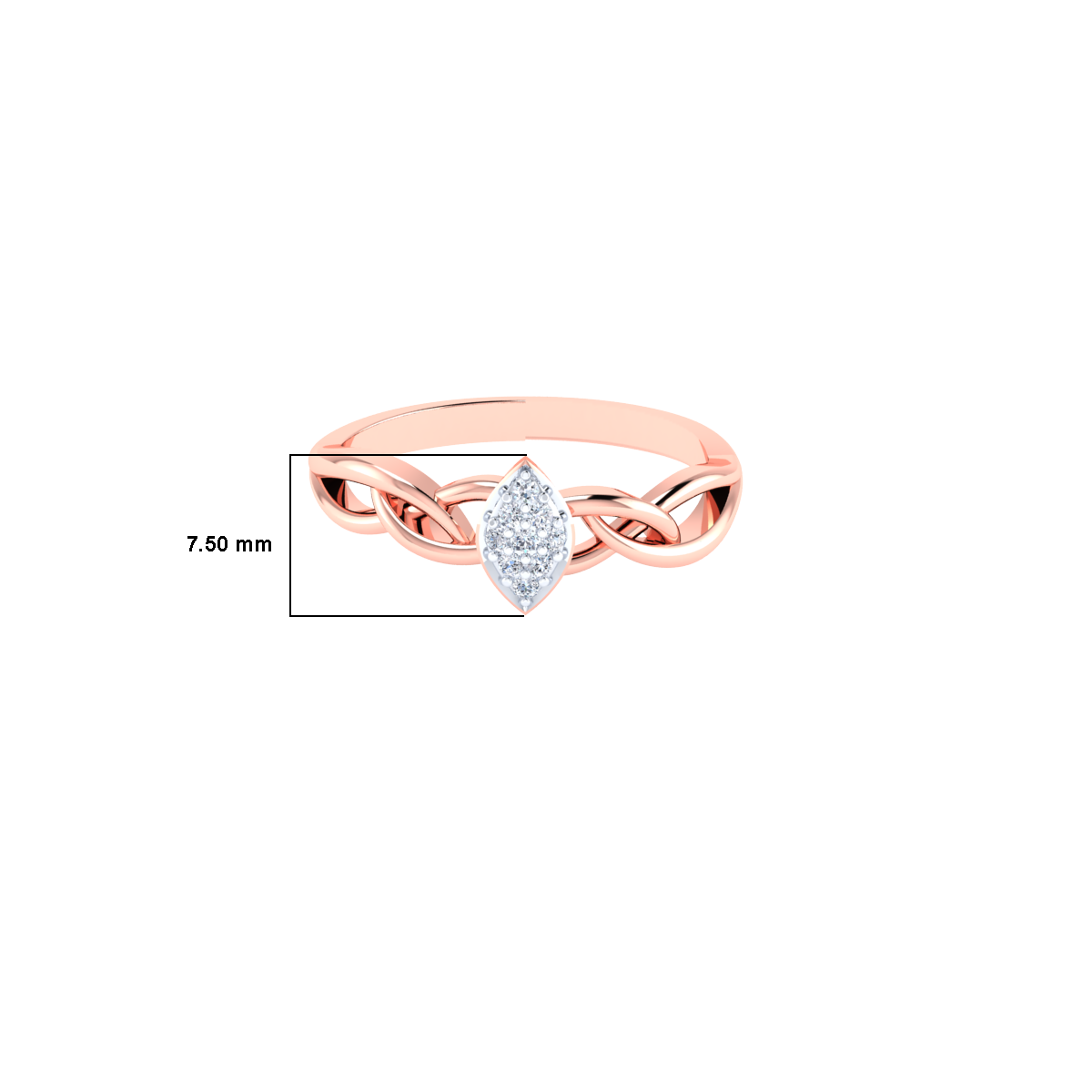 Silent Devotion Gold and Diamond Ring