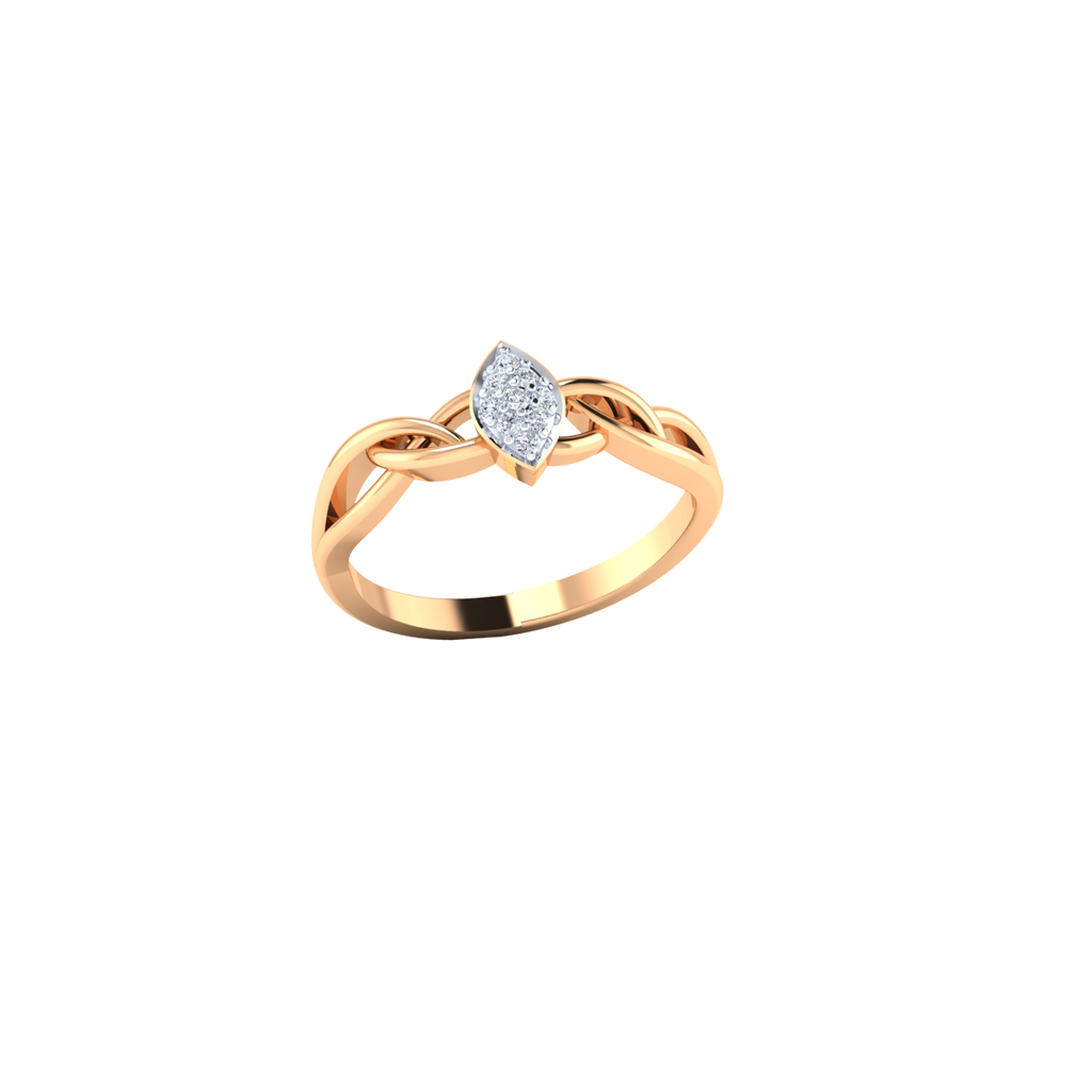 Silent Devotion Gold and Diamond Ring