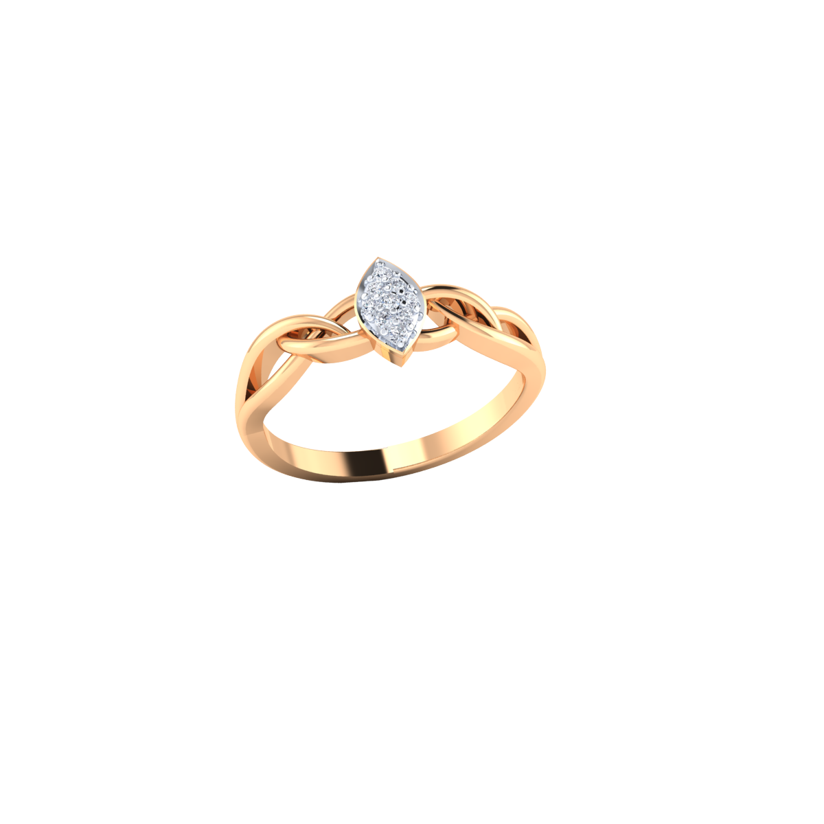 Silent Devotion Gold and Diamond Ring