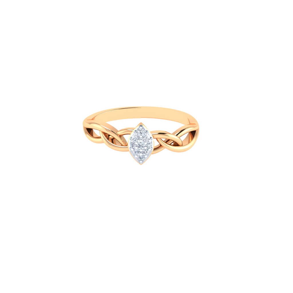Silent Devotion Gold and Diamond Ring