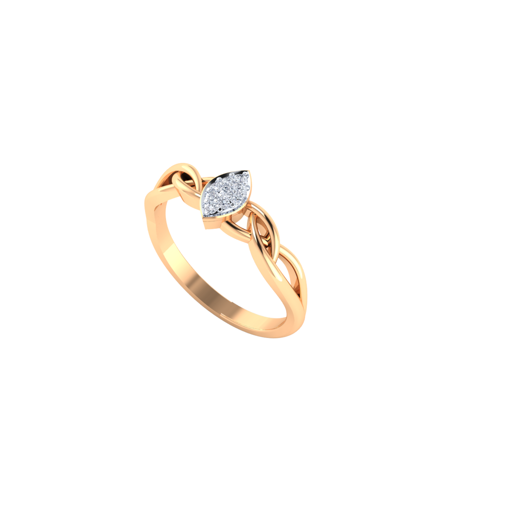 Silent Devotion Gold and Diamond Ring