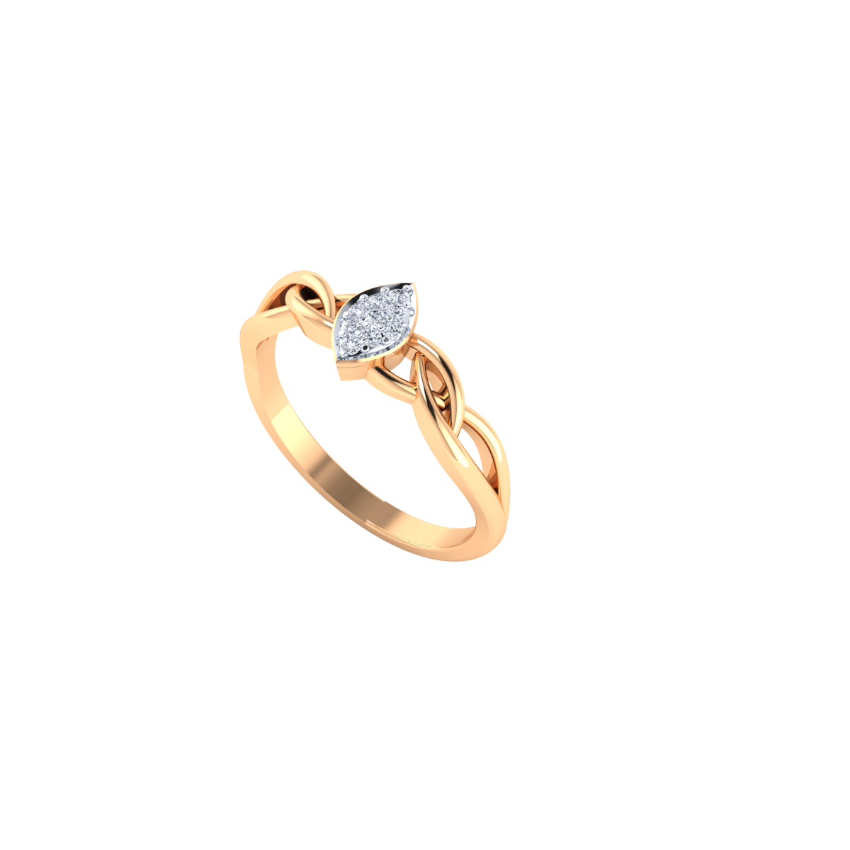 Silent Devotion Gold and Diamond Ring