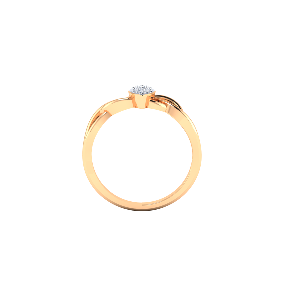 Silent Devotion Gold and Diamond Ring
