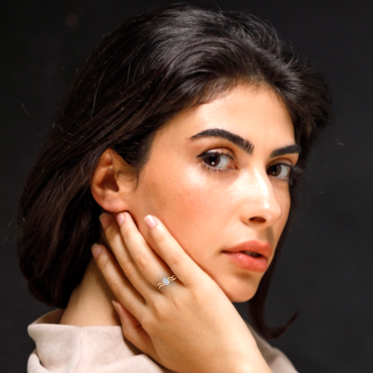 Silent Devotion Gold and Diamond Ring