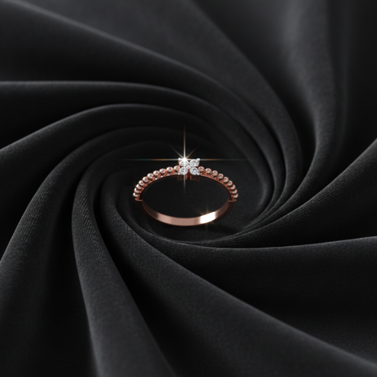 Remarkable Ruse Gold and Diamond Ring