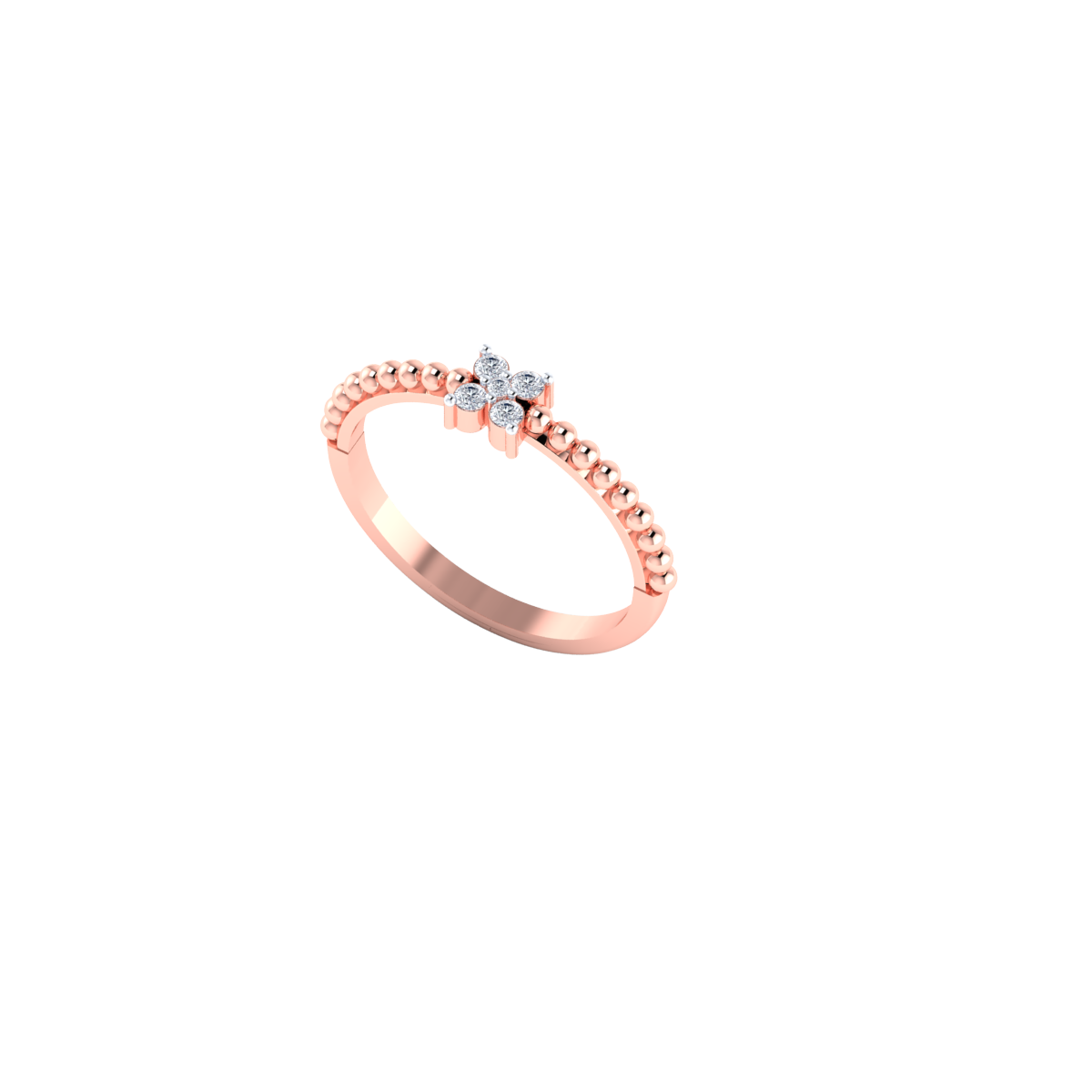 Remarkable Ruse Gold and Diamond Ring