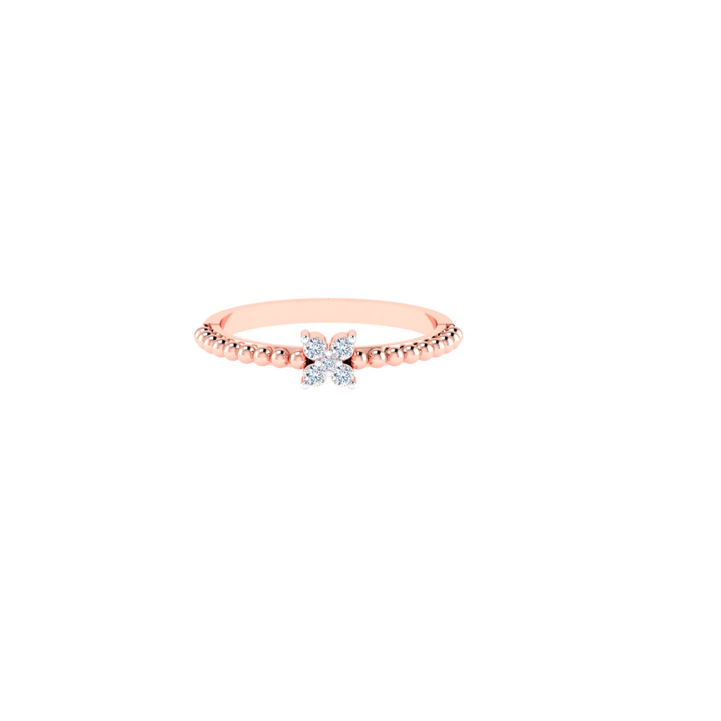 Remarkable Ruse Gold and Diamond Ring