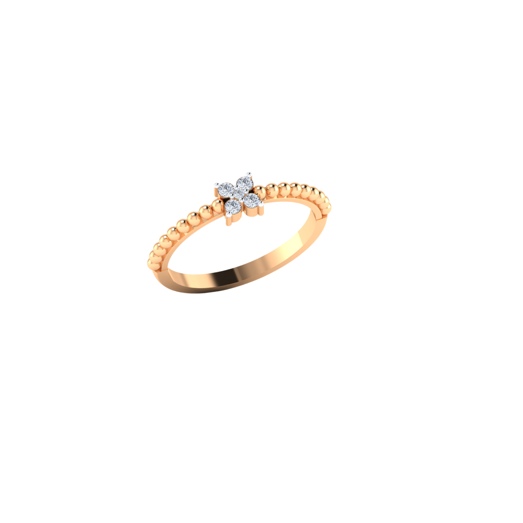 Remarkable Ruse Gold and Diamond Ring