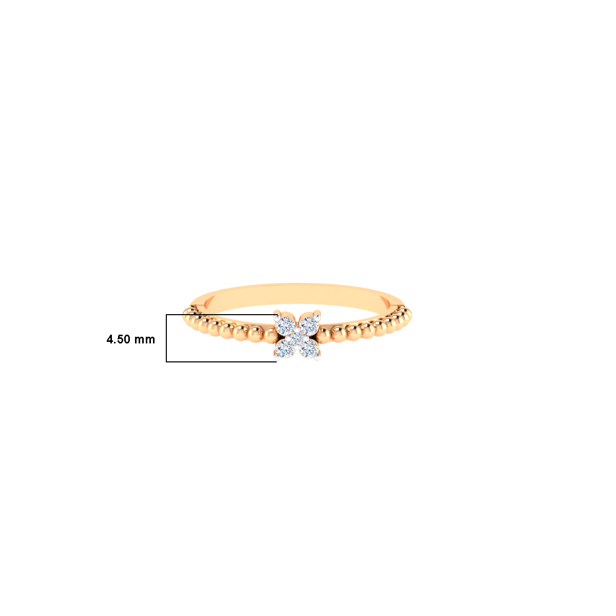 Remarkable Ruse Gold and Diamond Ring