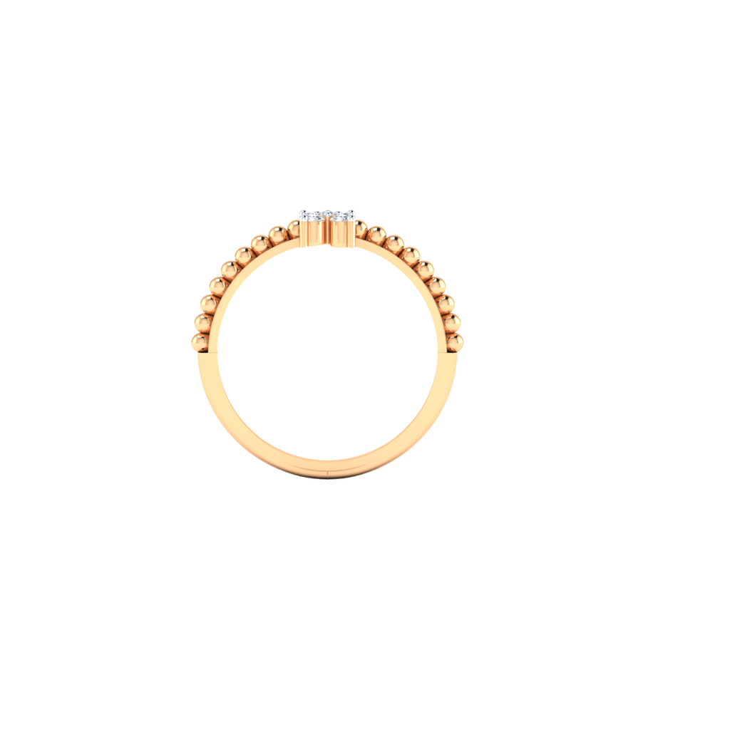 Remarkable Ruse Gold and Diamond Ring
