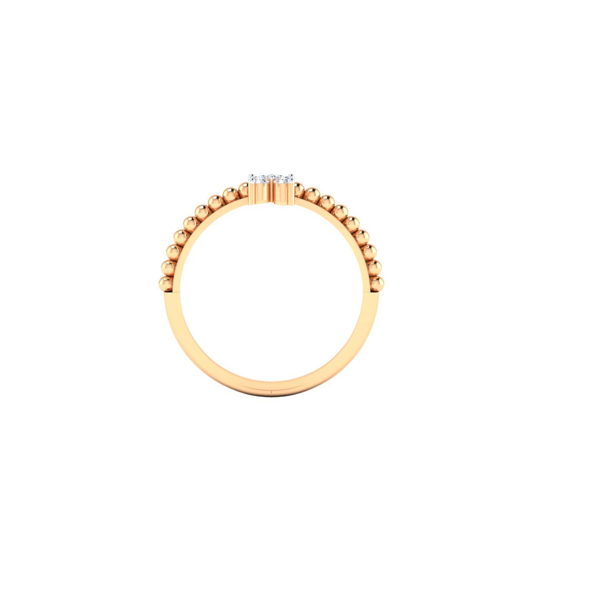Remarkable Ruse Gold and Diamond Ring
