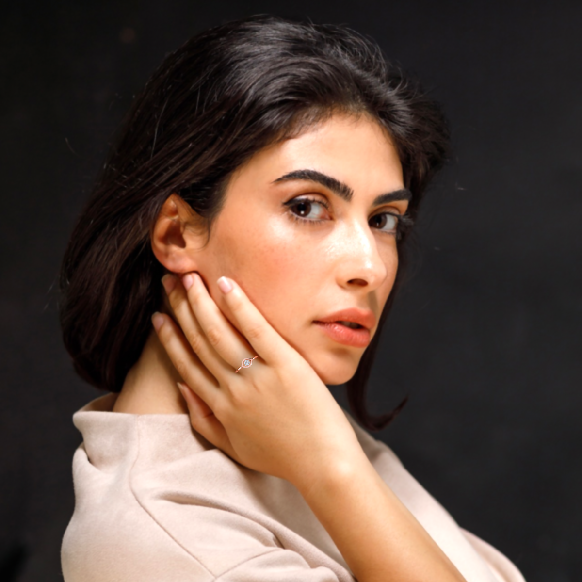 Moonlit Blossoms Gold and Diamond Ring