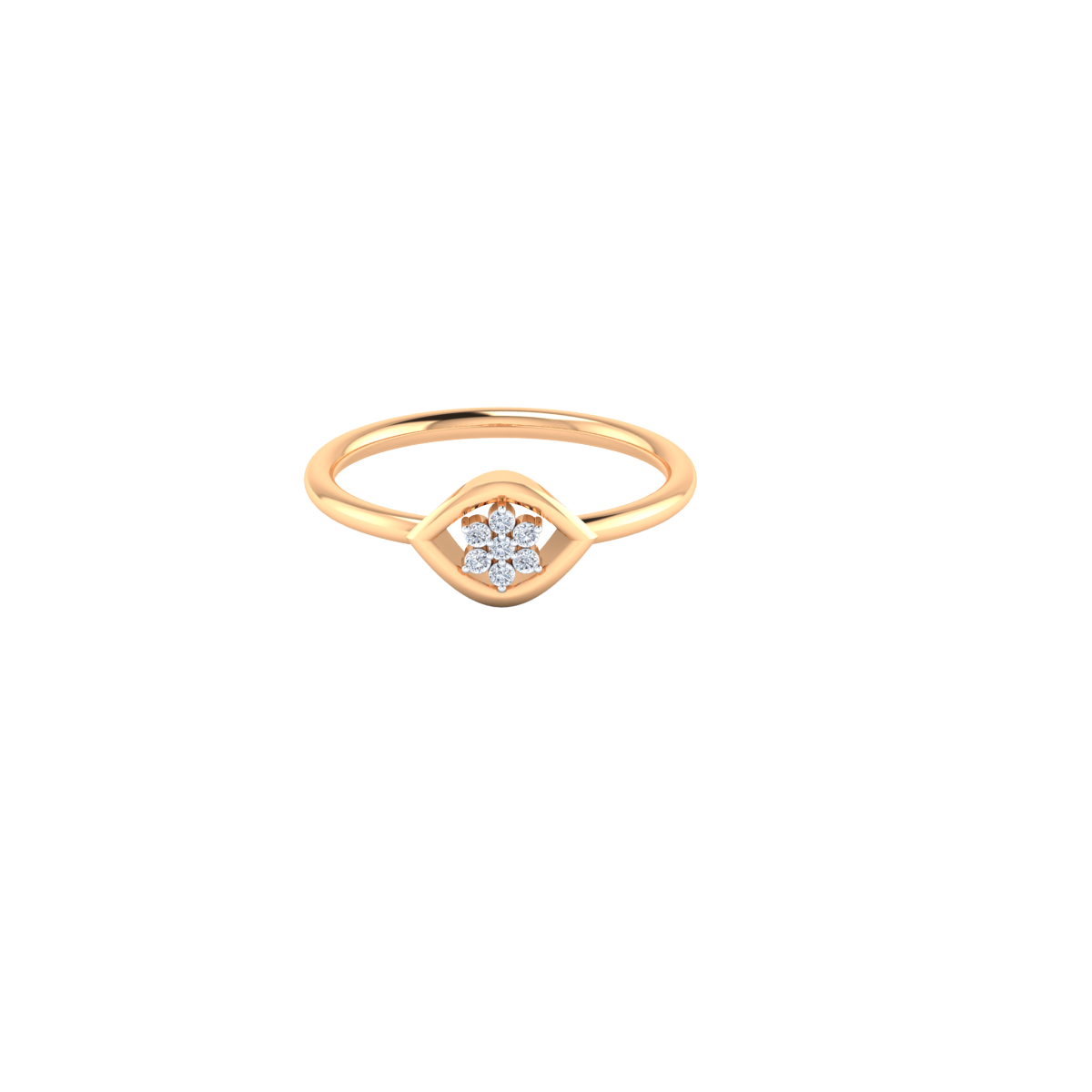 Moonlit Blossoms Gold and Diamond Ring