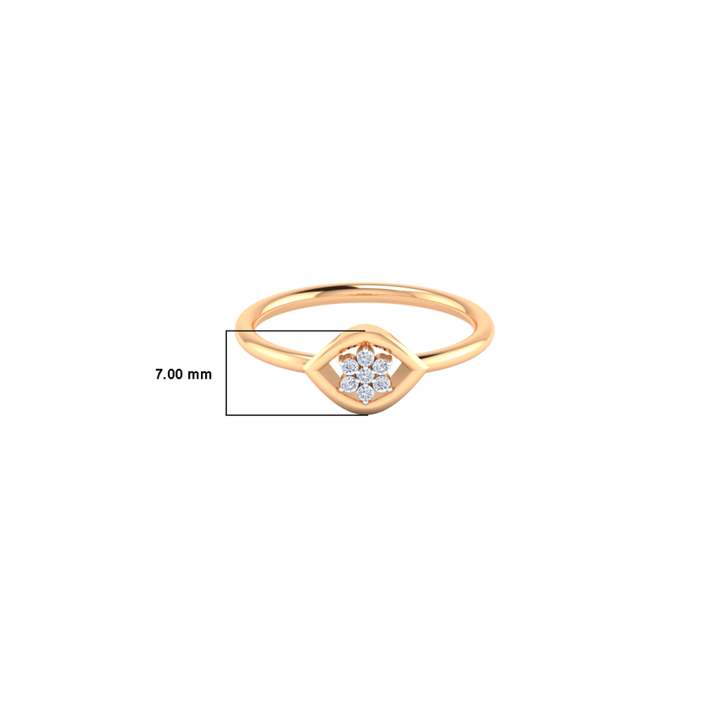 Moonlit Blossoms Gold and Diamond Ring