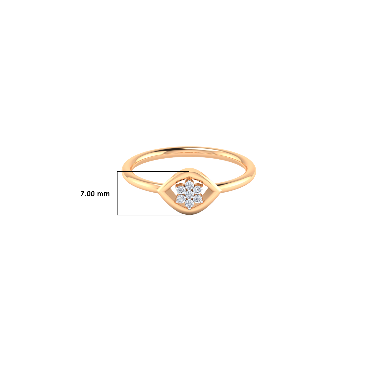 Moonlit Blossoms Gold and Diamond Ring