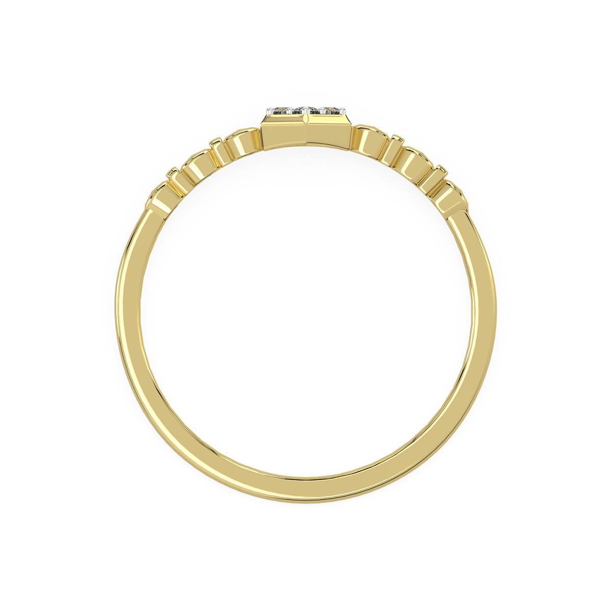 Shadow of the Soul Gold and Diamond Ring