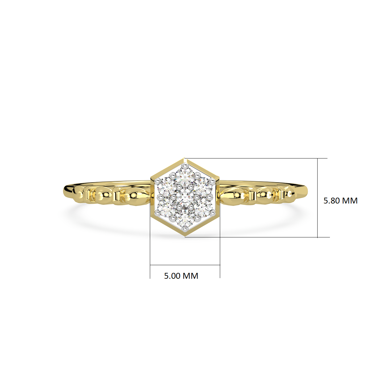 Shadow of the Soul Gold and Diamond Ring