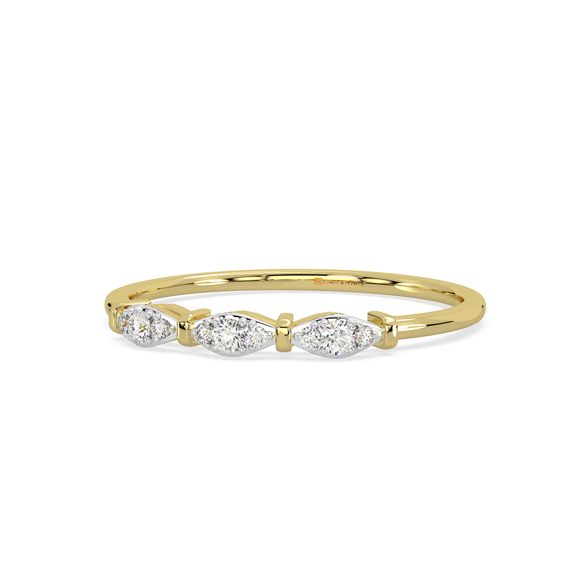 Glamorous Glory Gold and Diamond Ring