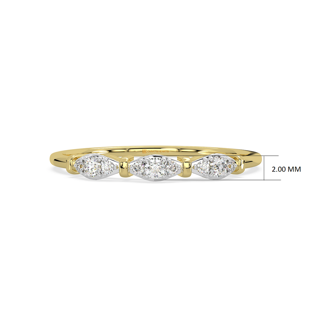Glamorous Glory Gold and Diamond Ring