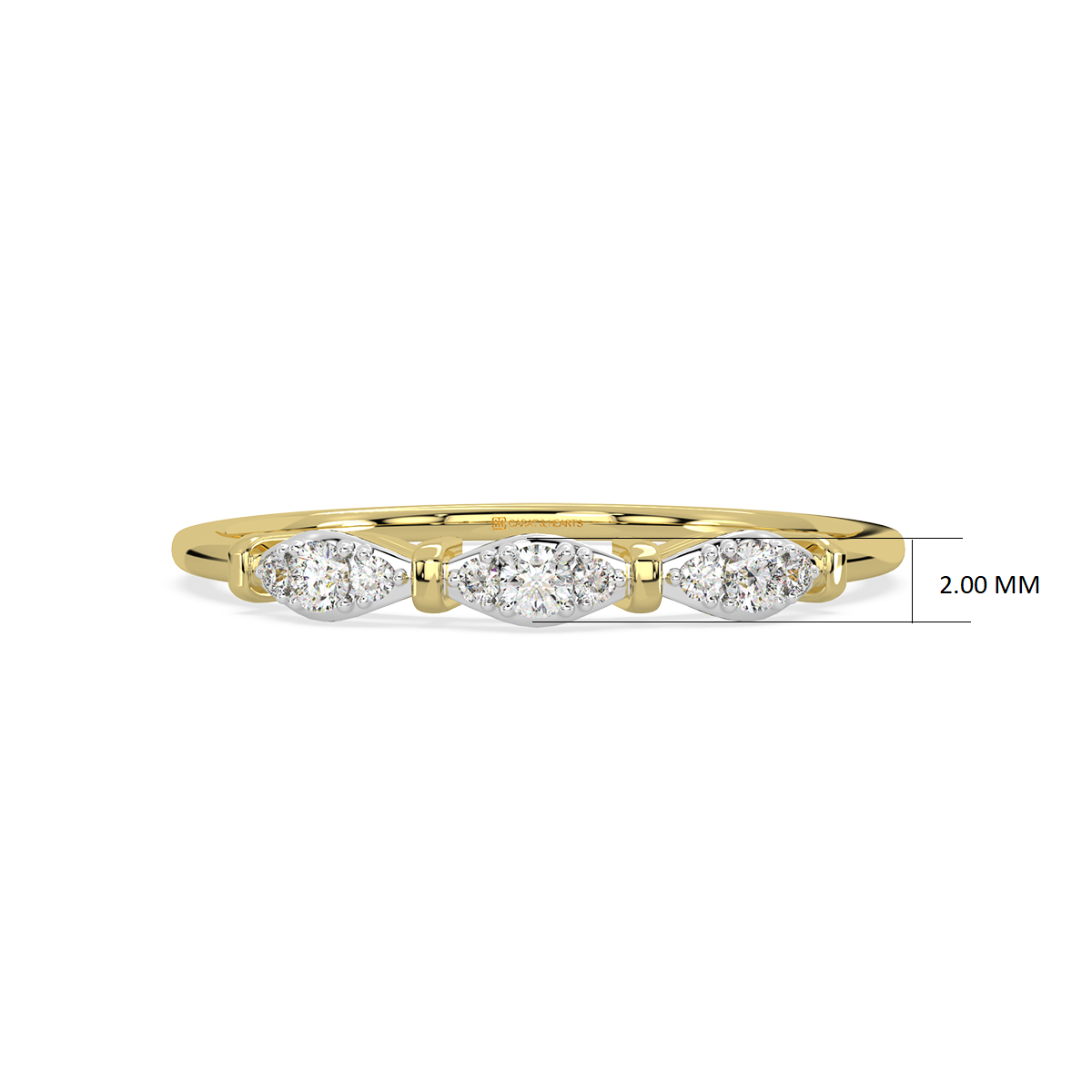 Glamorous Glory Gold and Diamond Ring