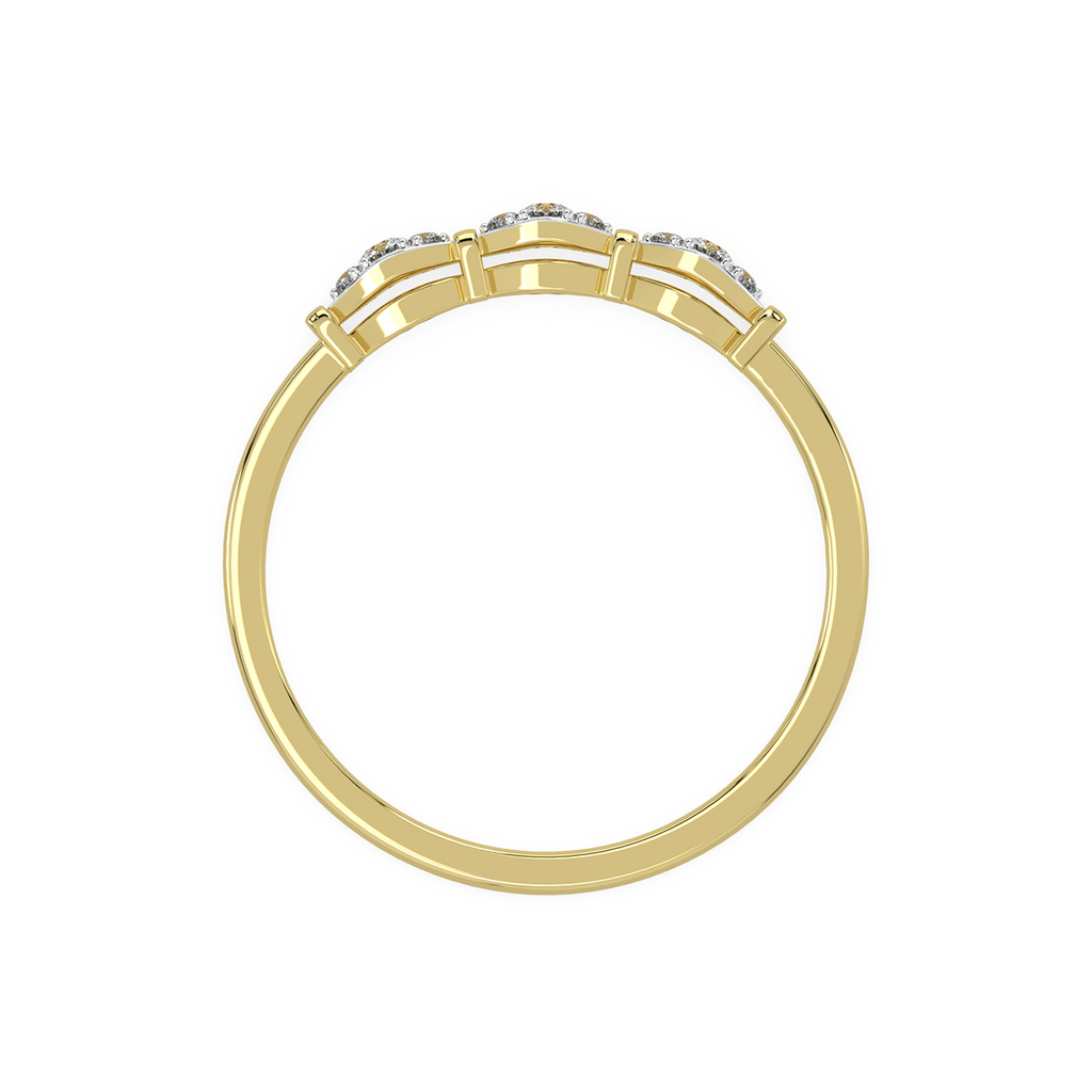 Glamorous Glory Gold and Diamond Ring