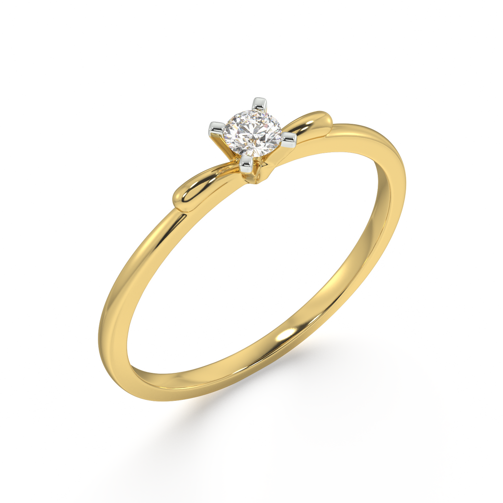 Lovely and Lively Gold and Diamond Ring