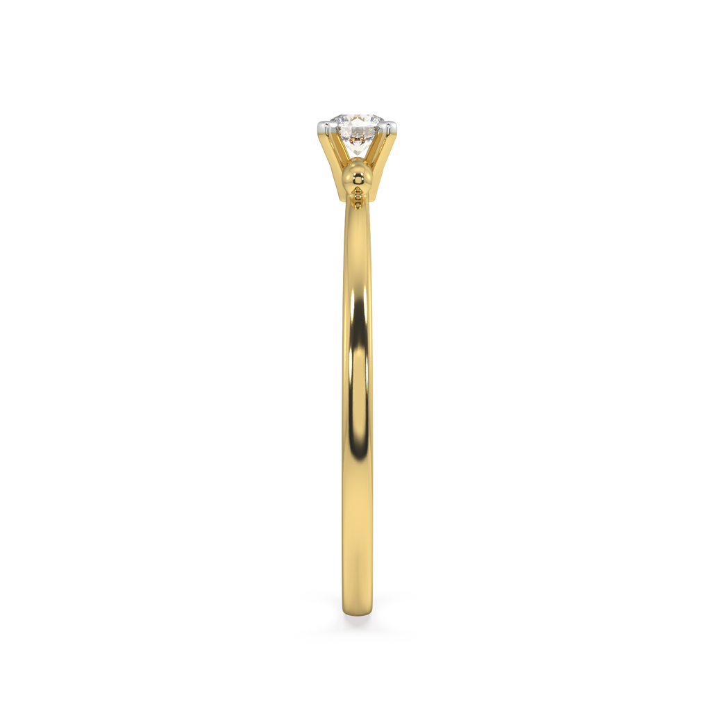 Lovely and Lively Gold and Diamond Ring