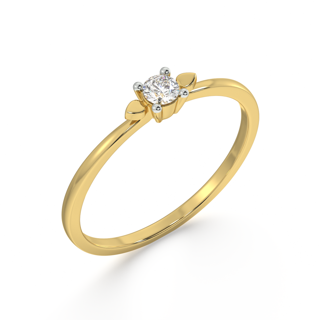 Demure Power Gold and Diamond Ring