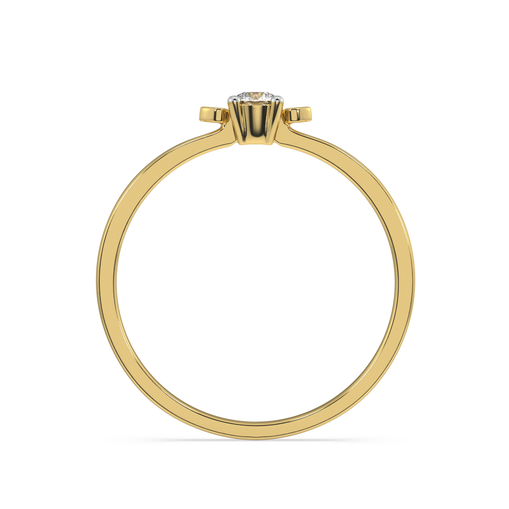 Demure Power Gold and Diamond Ring