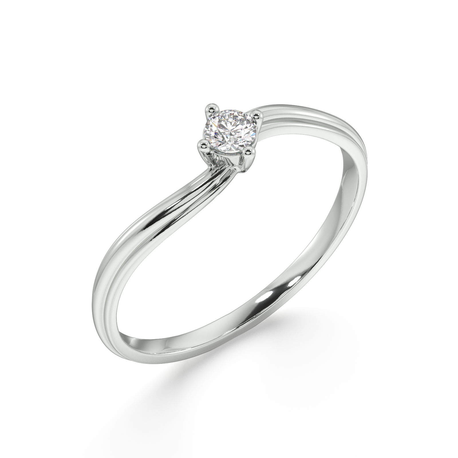 Delightful and Demure Gold and Diamond Ring