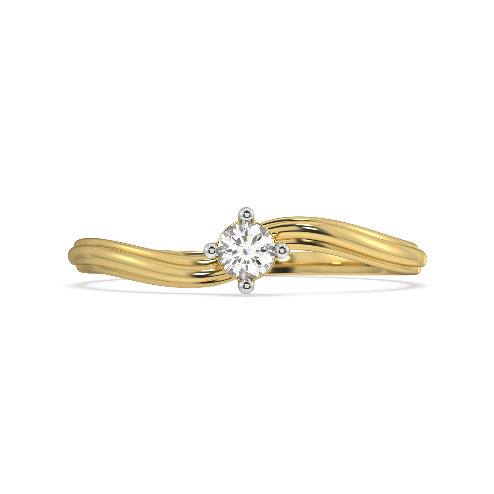 Delightful and Demure Gold and Diamond Ring