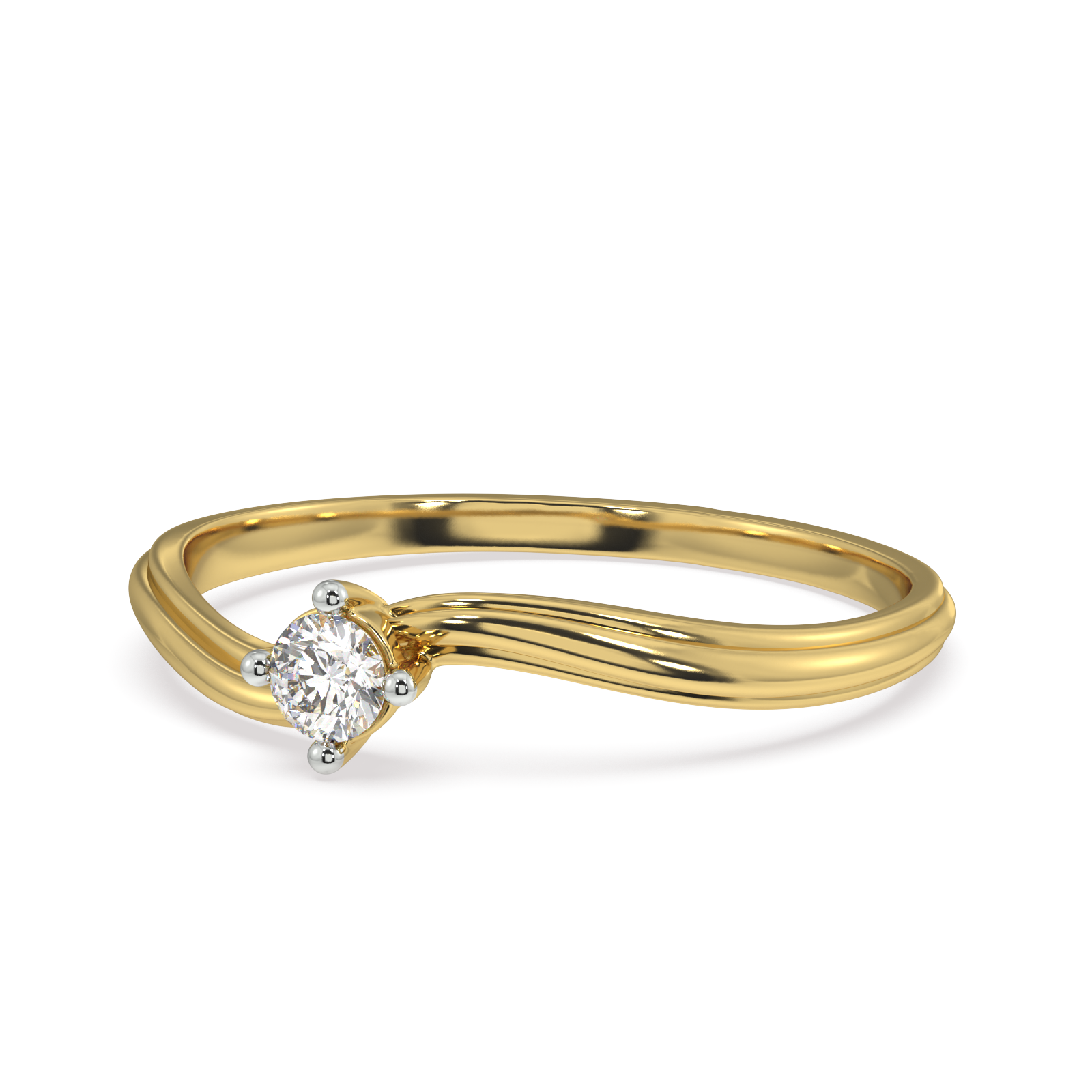 Delightful and Demure Gold and Diamond Ring