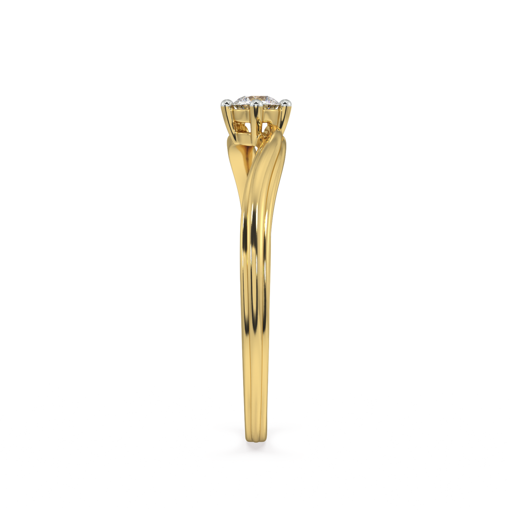 Delightful and Demure Gold and Diamond Ring