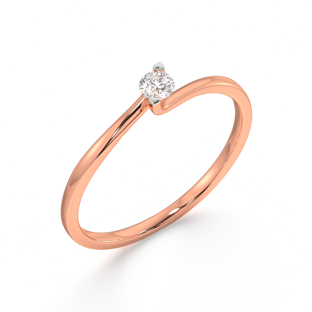 Rhythm of Love Gold and Diamond Ring