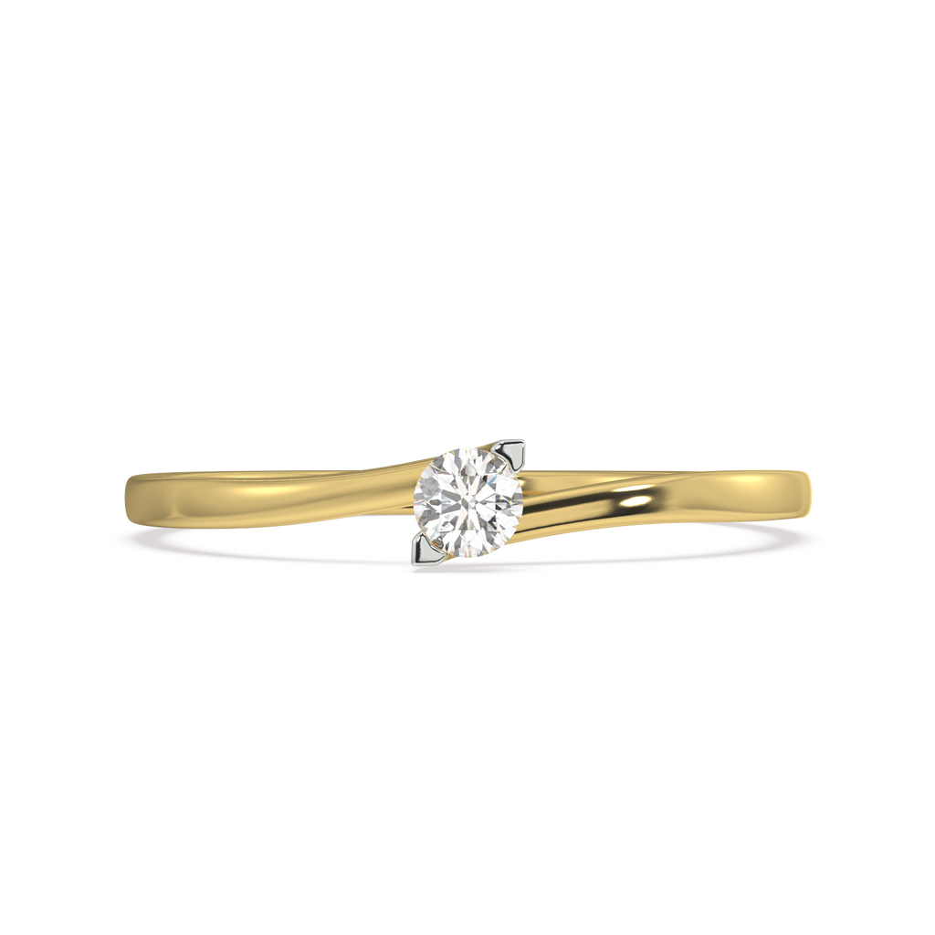 Rhythm of Love Gold and Diamond Ring