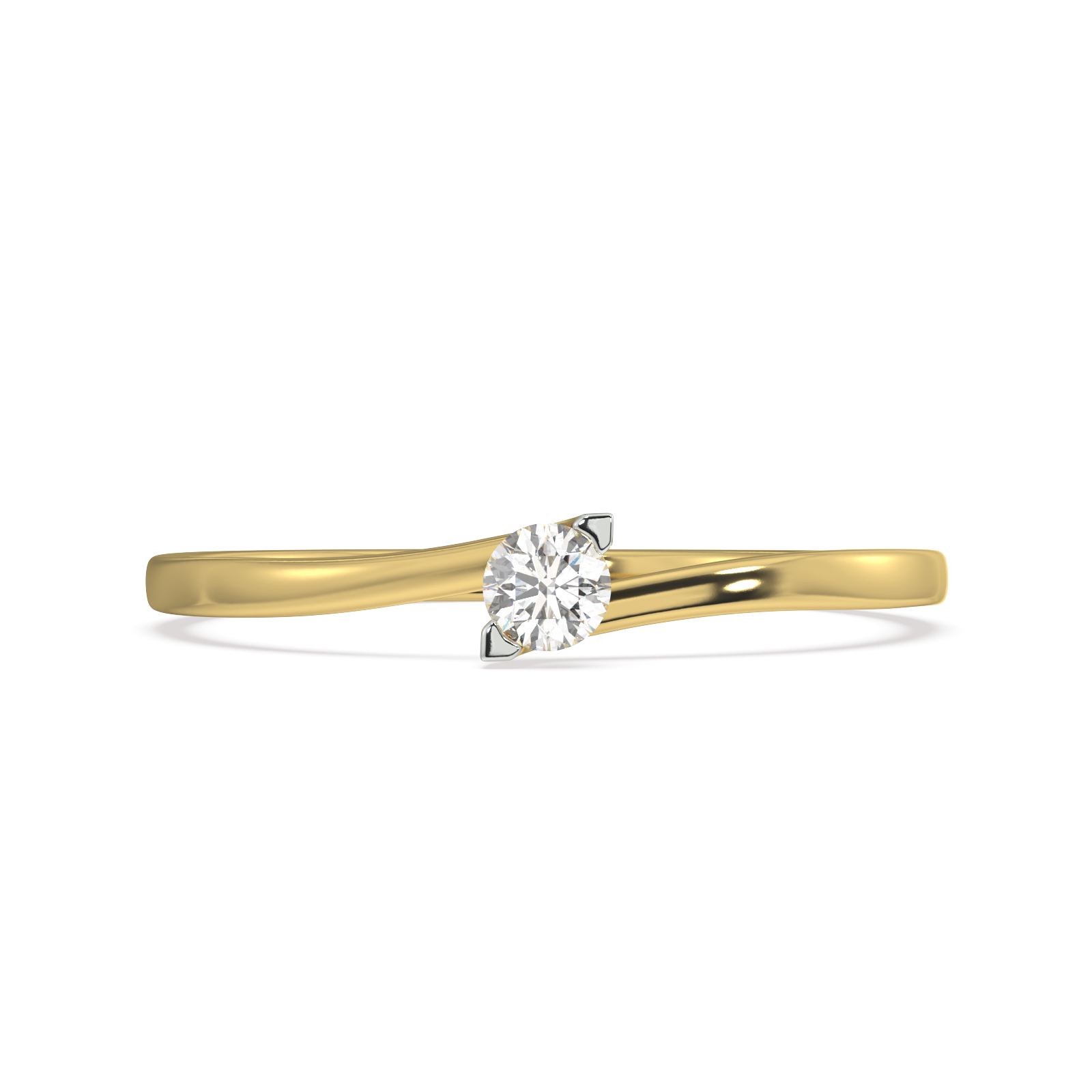 Rhythm of Love Gold and Diamond Ring