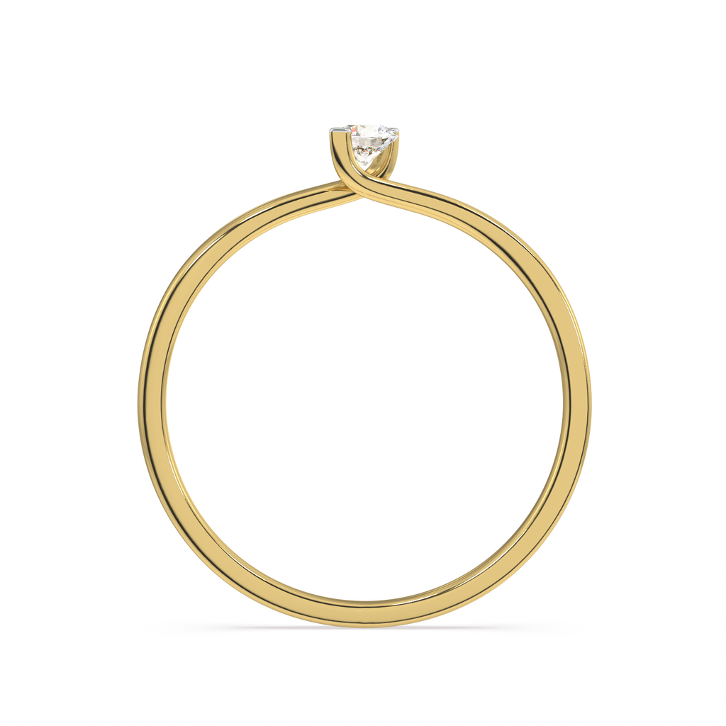 Rhythm of Love Gold and Diamond Ring